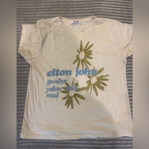 Letluv x Anthropologie Elton John Graphic Tee – Size Small
